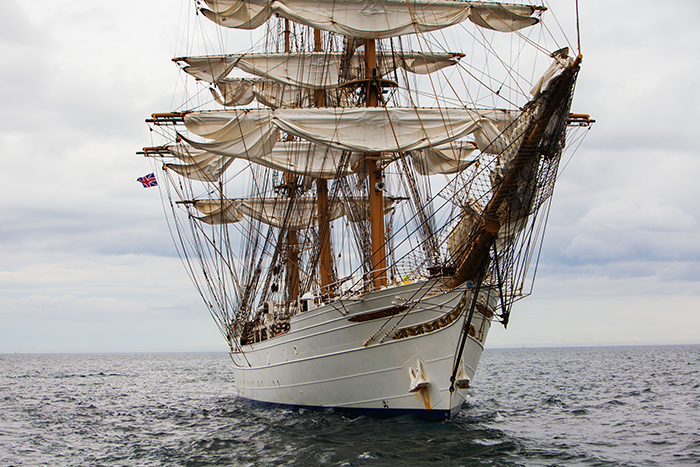 Some of the Tall Ships pictured travelling through the Causeway Coast and Glens Borough before setting sail off from Portrush on Monday 6th July, following five days of maritime events in Northern Ireland. For further information visit www.causewaycoastandglens.gov.uk. 