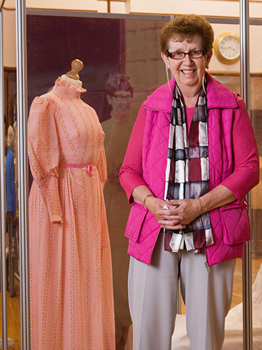 Causeway Coast and Glens Borough Councilâ€™s Coleraine Museum opened the â€˜Rites of Passageâ€™ exhibition in Coleraine Town Hall on Friday 17th July 2015. This fascinating new exhibition draws on memories and experiences shared by local people that everyone can relate and contribute to. Pictured is Helen Sommerville. The exhibition is open from 17th July until 29th August, Tuesday to Saturday from 11am until 4pm at Coleraine Town Hall. For further information please contact Coleraine Museum Collections Access Officer, Sarah Carson on 028 7034 7234 or sarah.carson@causewaycoastandglens.gov.uk.