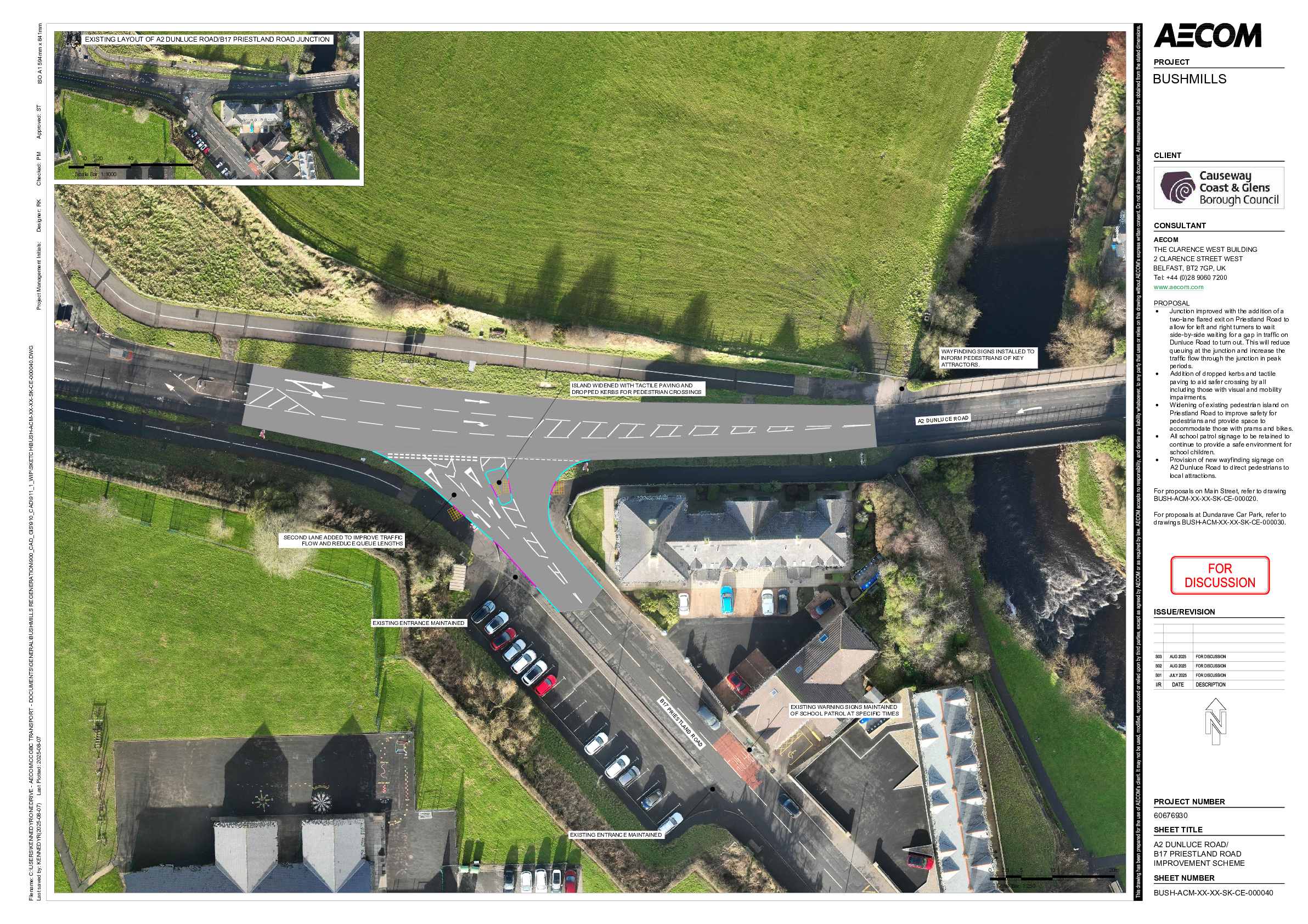 Dunluce Road/Priestland Road Improvement Scheme