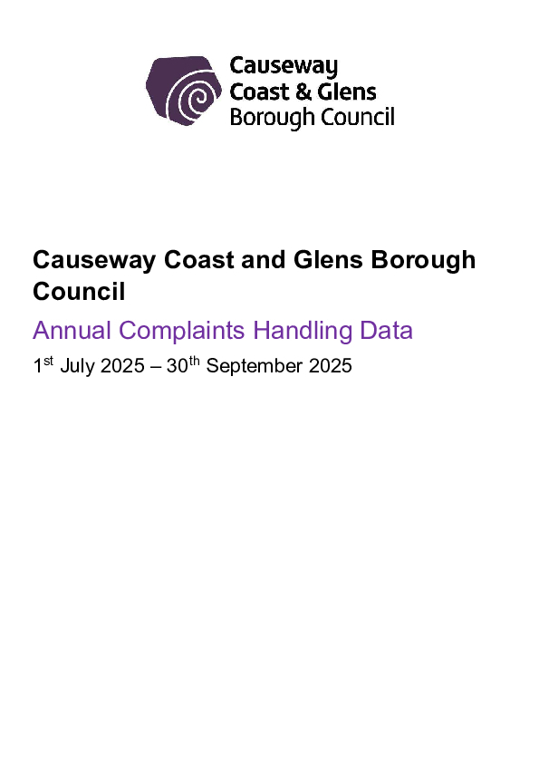 CCGBC Quarterly Complaints Report 01 July 25 – 30 Sept 25