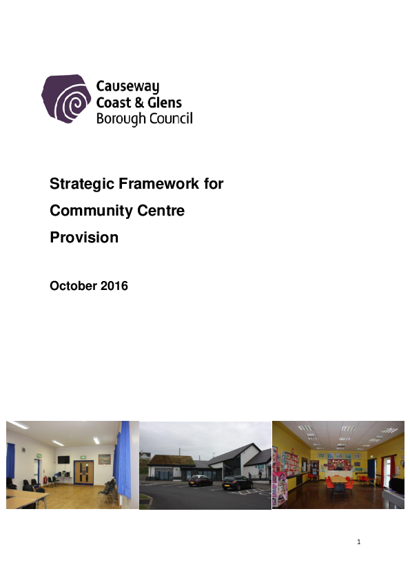 Strategic Framework for Community Centre Provision