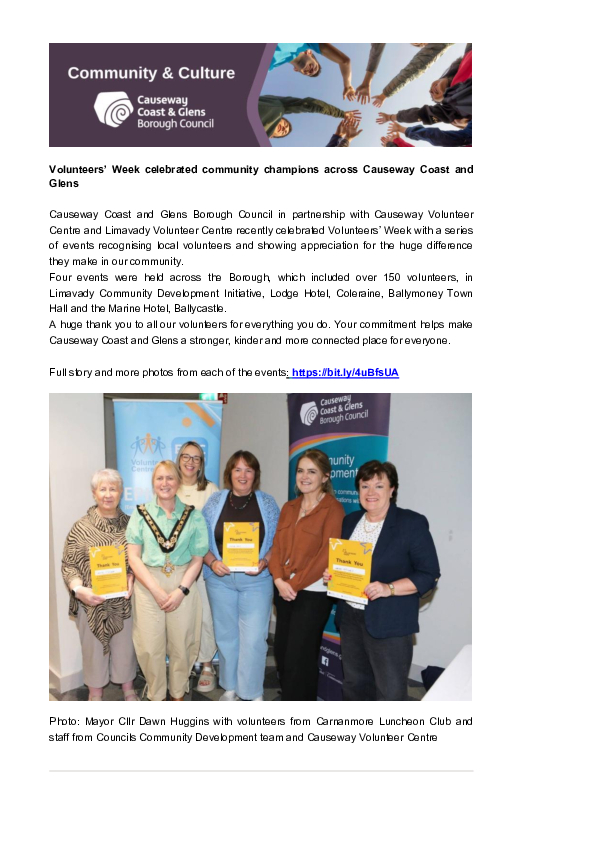 Community & Culture Newsletter Spring 2026 Edition