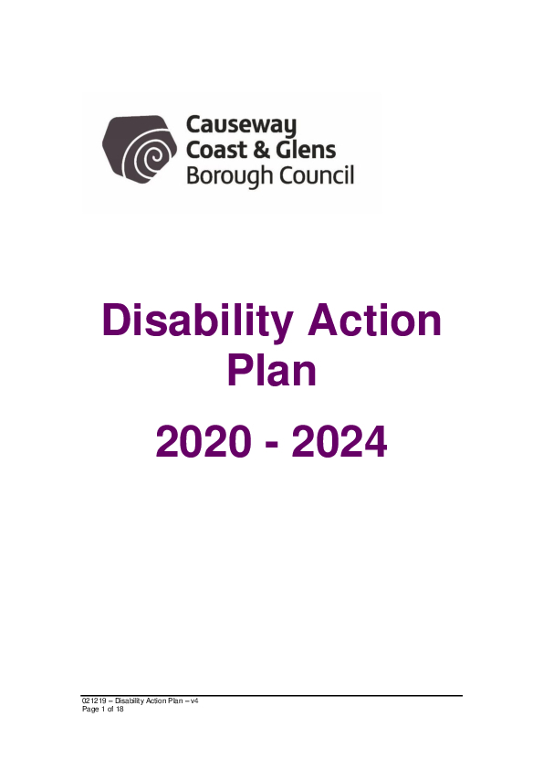 Disability Action Plan 2020-2024