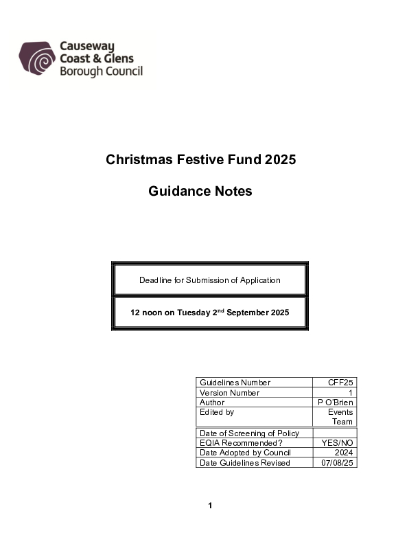 Christmas Festive Fund 2025