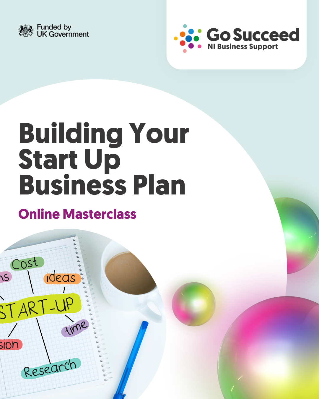 ONLINE MASTERCLASS:  Building Your Start Up Business Plan