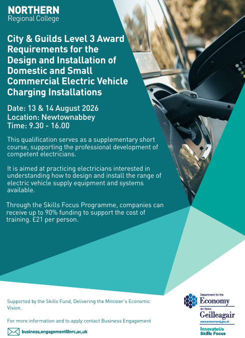 City & Guilds L3 Award Requirements for the Design and Installation of Domestic & Small Commercial Electric Vehicle Charging Installations