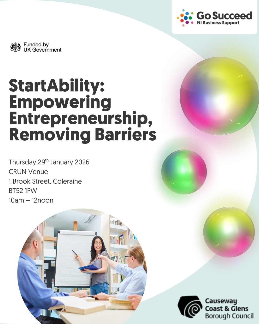 IN PERSON and ONLINE:  StartAbility: Empowering Entrepreneurship, Removing Barriers