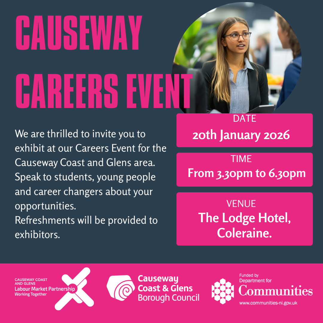 Causeway Careers Event:  Invitation to Employers to Exhibit their current vacancies and opportunities