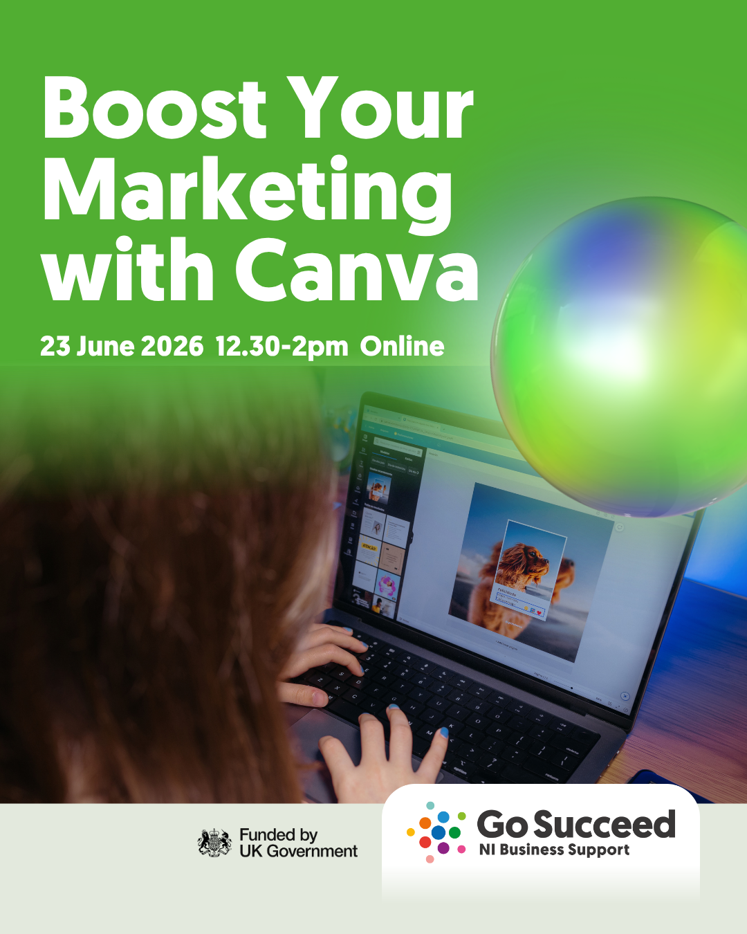 GO SUCCEED GROW MASTERCLASS: Boost your Marketing with Canva