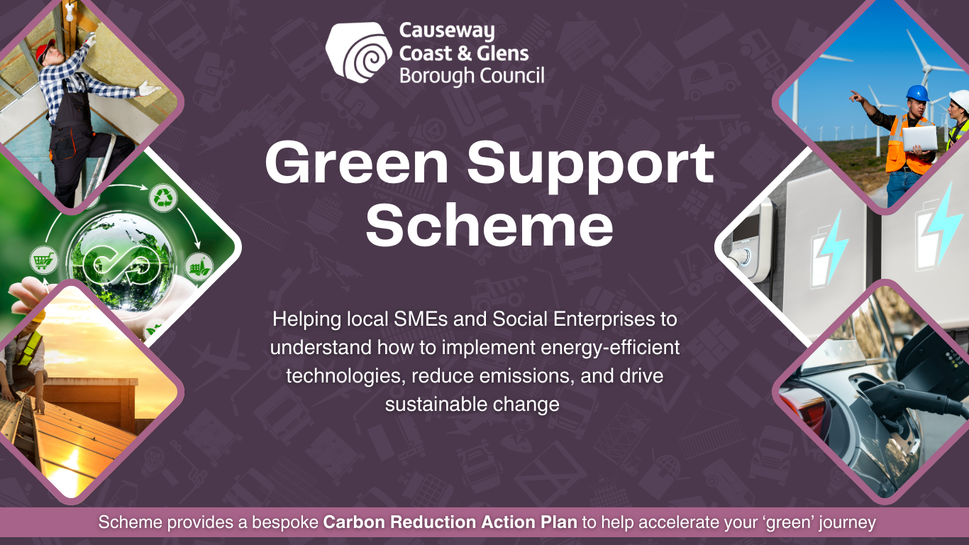 MENTORING & FUNDING:  Apply to the Green Support Scheme