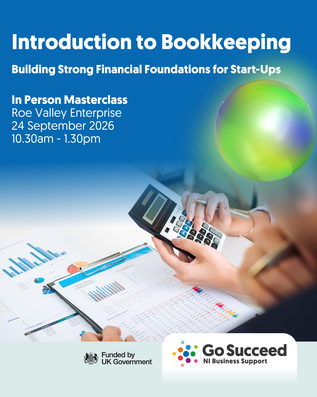 GO SUCCEED START WORKSHOP:  Introduction to Bookkeeping (in person)