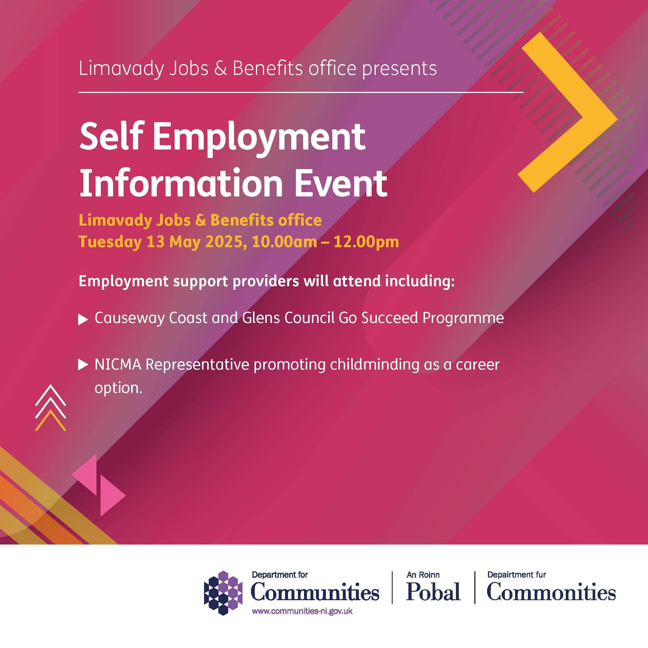 Self Employment Information Event in Limavady