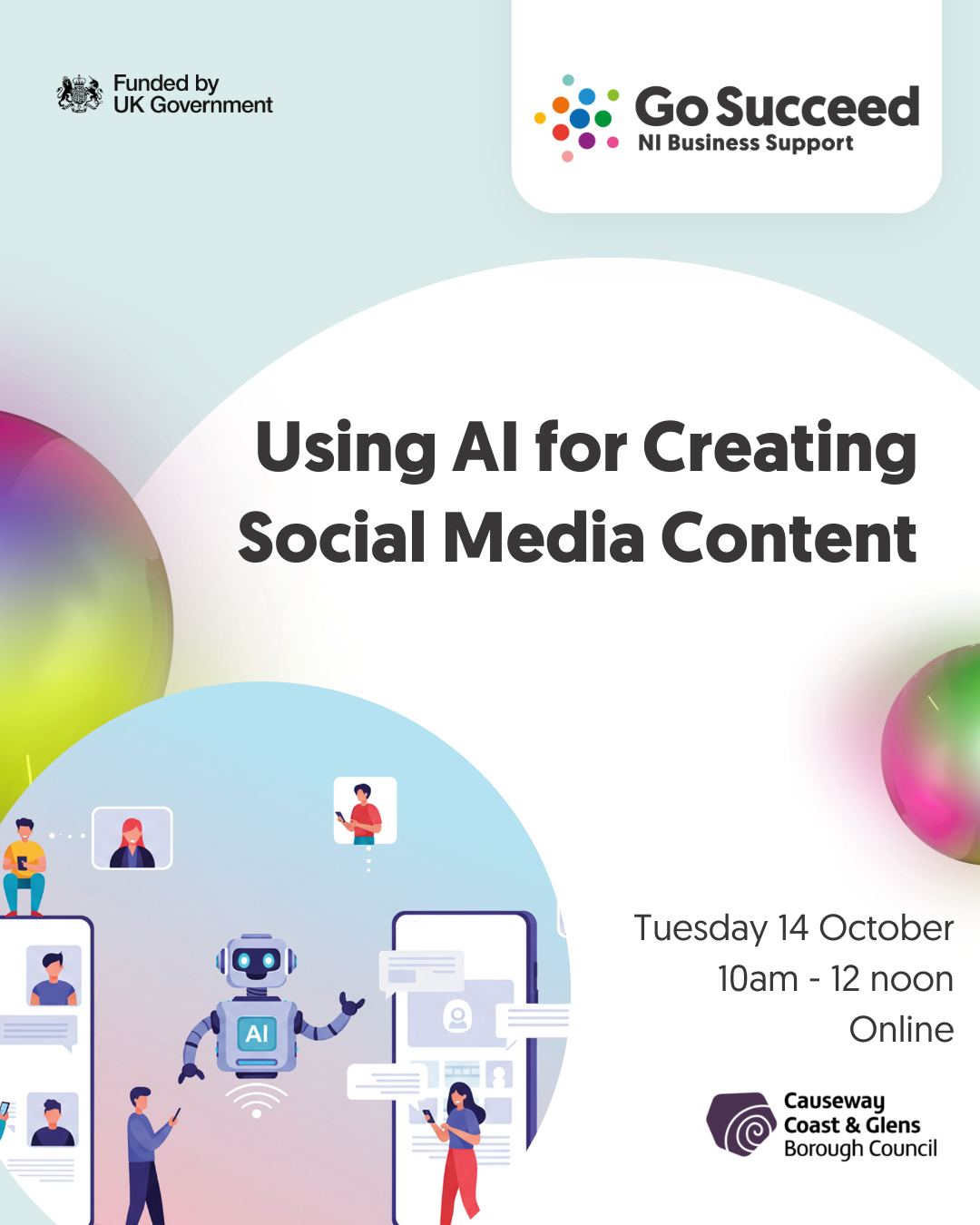 MASTERCLASS:  Using AI to Create Social Media Content (Go Succeed Grow)