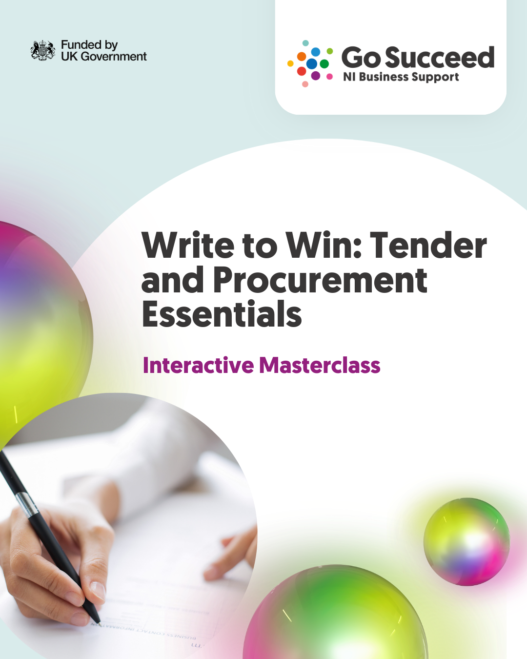 ONLINE MASTERCLASS: Write to Win: Tender and Procurement Essentials