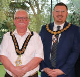 Newly appointed Mayor Cllr Oliver McMullan pictured alongside newly appointed Deputy Mayor Ald Richard Stewart.