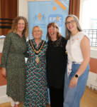 Mayor of Causeway Coast and Glens pictured with Catherine Farrimond, Jennie Robinson and Ciara McNickle
