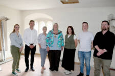 Deputy Mayor of Causeway Coast and Glens, Alderman Sandra Hunter, with staff from the council’s Museum Services, Funding Unit, Community and Culture and Capital Work, Energy and Infrastructure.