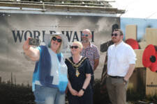 Mayor of Causeway Coast and Glens pictured with Deputy Mayor, Alderman Sandra Hunter with Councillor Allister Kyle and Alderman Richard Stewart.