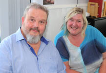 Alderman Sandra Hunter with Frankie Cunnigham of Dervock Community Group.