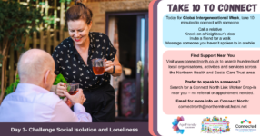 Through ‘Take 10 to Connect’, we’re encouraging everyone to take a few minutes out of their day to reach out to someone.