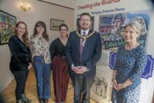 Deputy Mayor Richard Brown Stewart with Museums Staff and Museums Volunteer
