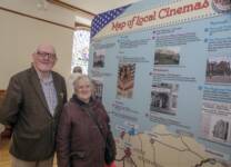 Pamela Hutchinson and Trevor Adams enjoy the exhibition
