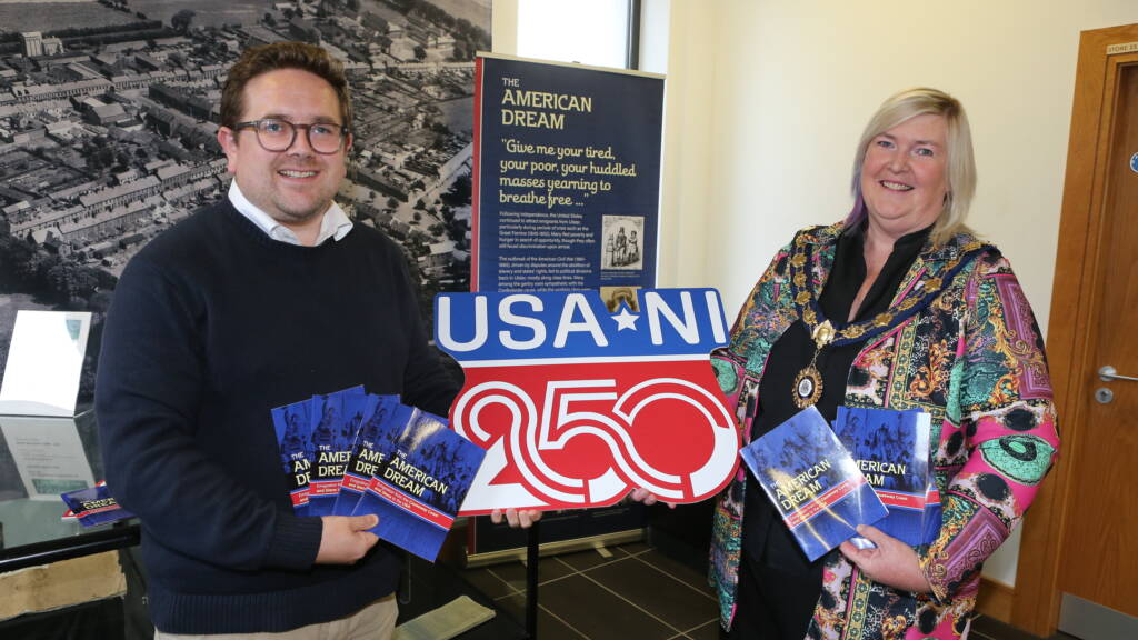 Ald Aaron Callan Chair of USA 250 Working Group and Ald Sandra Hunter Deputy Mayor