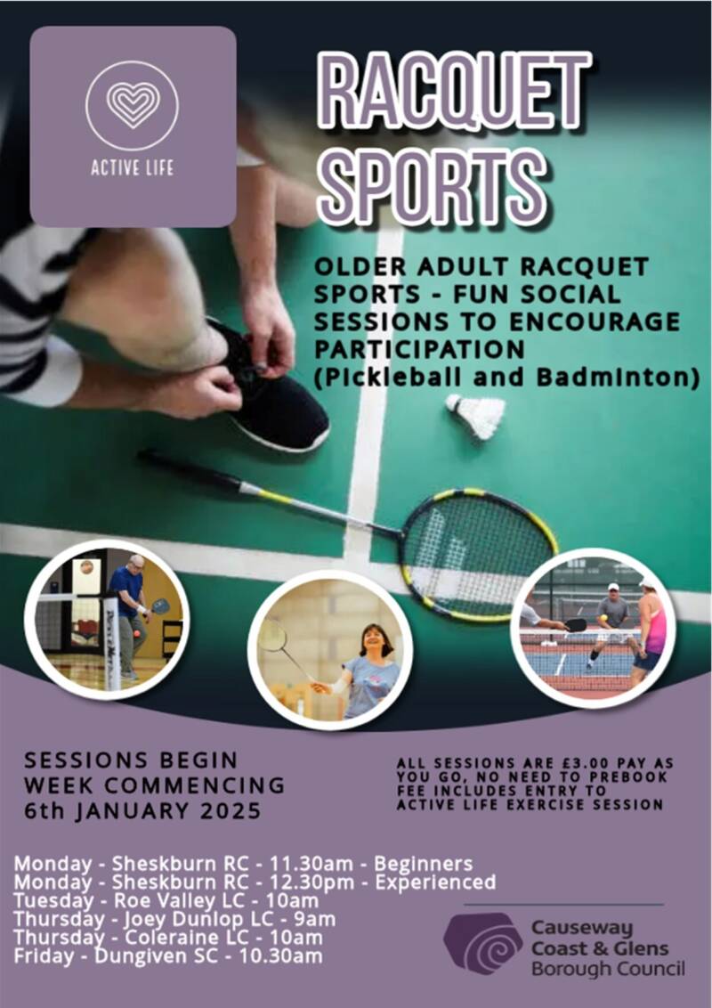 Active Life Racquet Sessions Jan 25