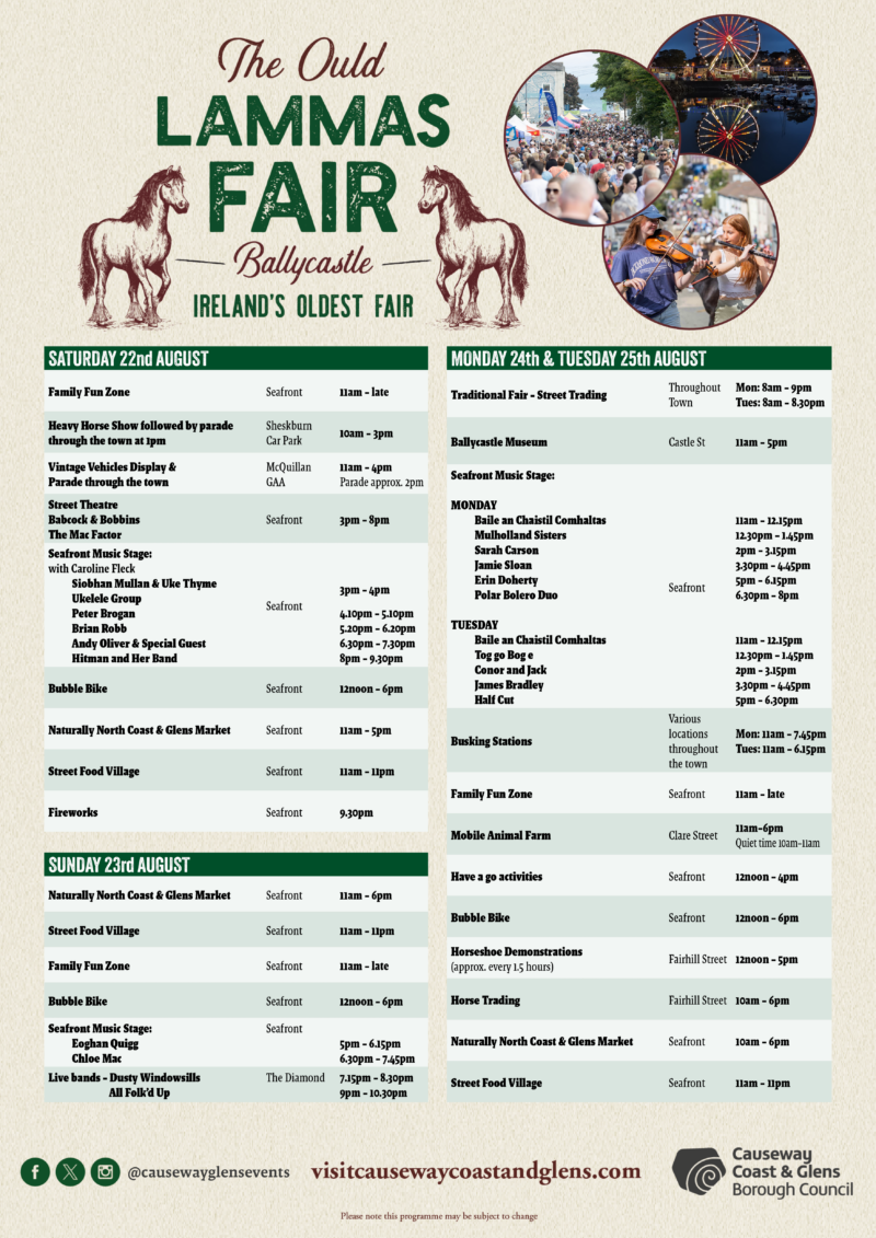 Lammas Programme Poster