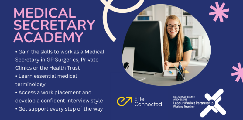 MEDICAL SECRETARY ACADEMY 830 x 410 px