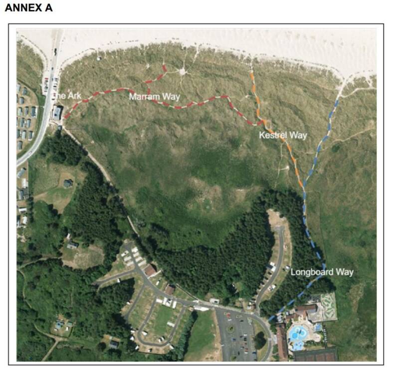 Map of Boardwalk Paths