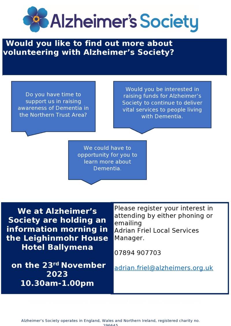 Volunteering Information Event Nov 2023