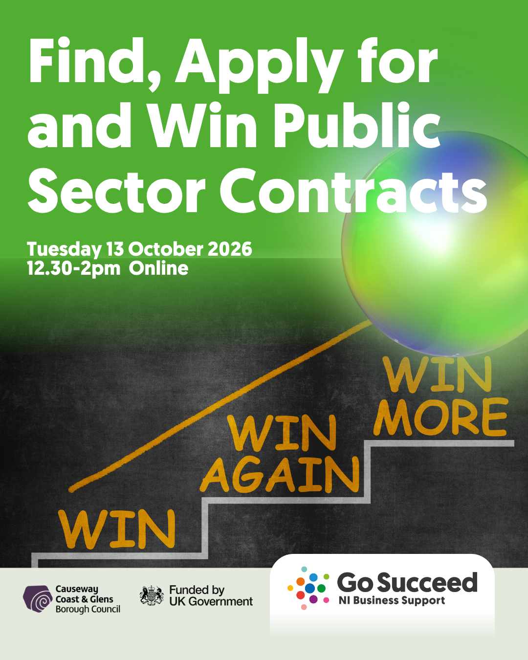 Go Succeed Grow Masterclass:  Find Apply and Win Public Sector Contracts