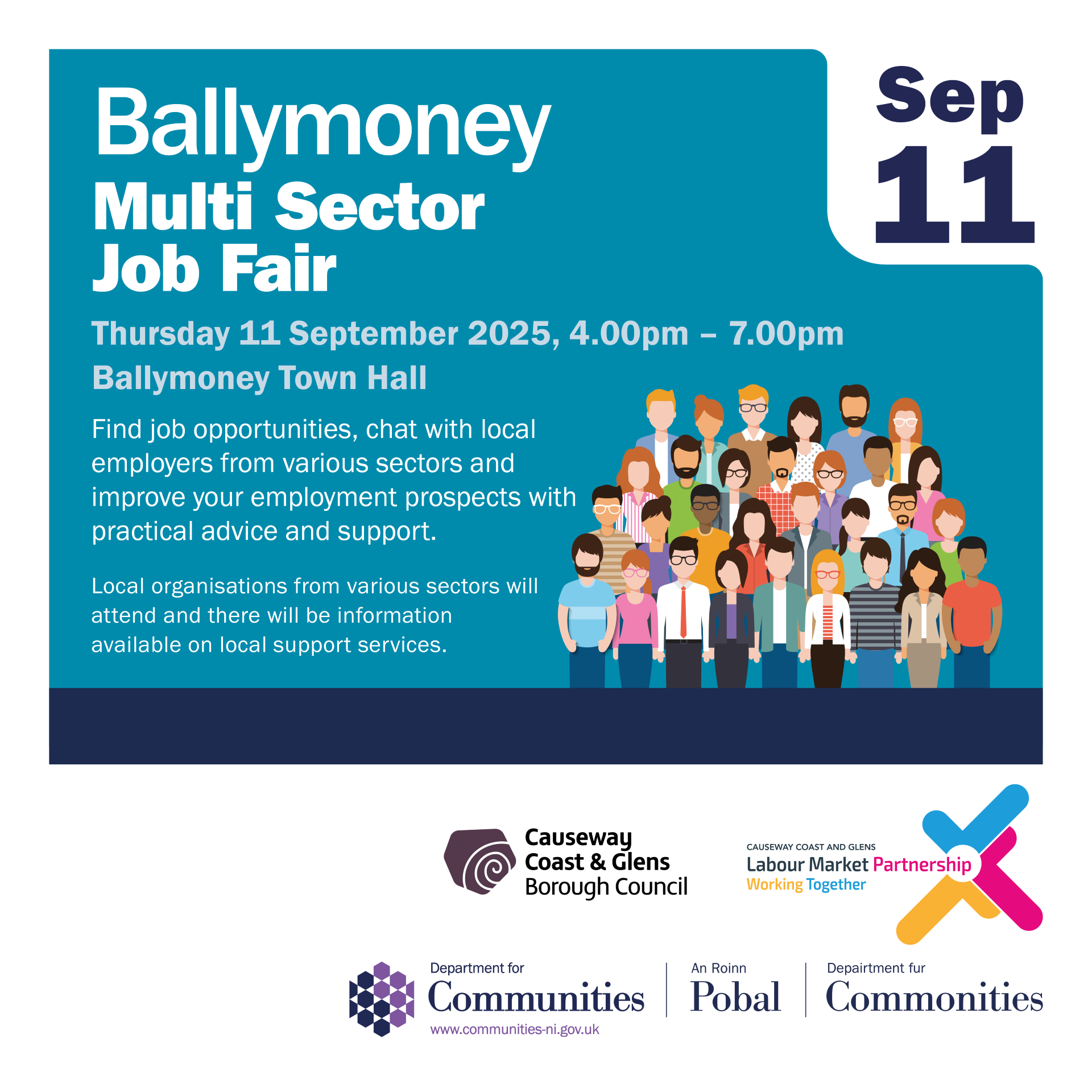 JOB FAIR:  Ballymoney Multi Sector Job Fair