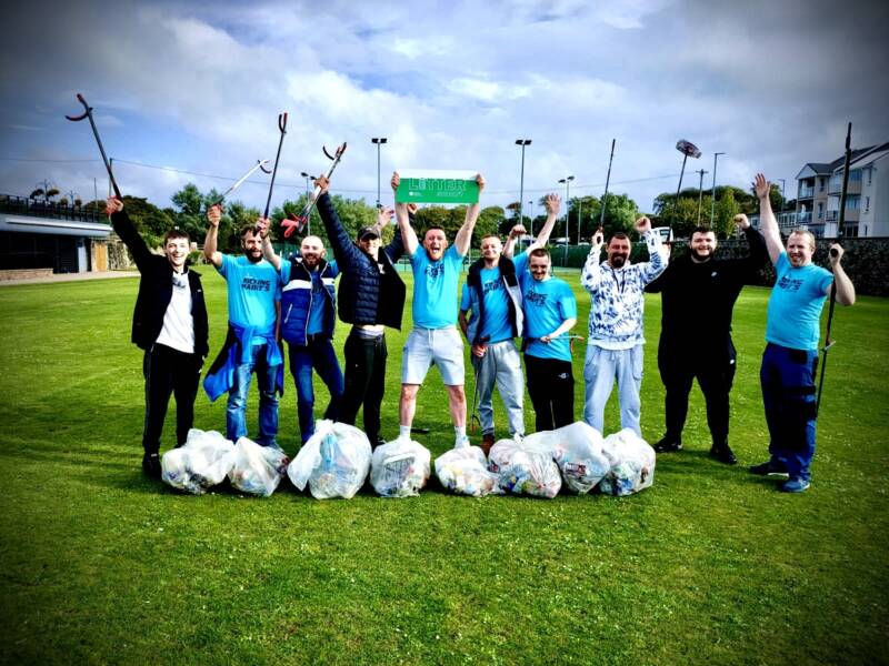 Causeway Coast & Glens Borough Council’s LiveSmart team have launched their new ‘LitterSmart Champion’s Certificate’ to thank the many hundreds of people who give their time to pick litter across the Borough. Pictured are the Ashes to Gold "Kicking Habits" group litter picking in Ballycastle.