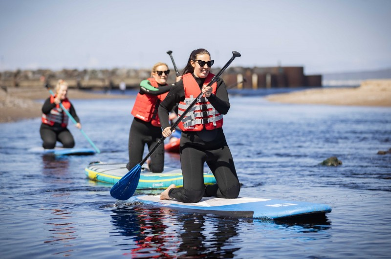 Paddle boarding was just one of the family activities on offer at this year’s Rathlin Sounds Festival.