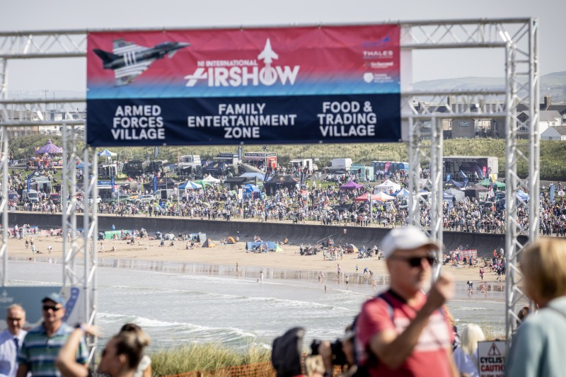 Crowds gathered in Portrush for the 2024 NI International Airshow.