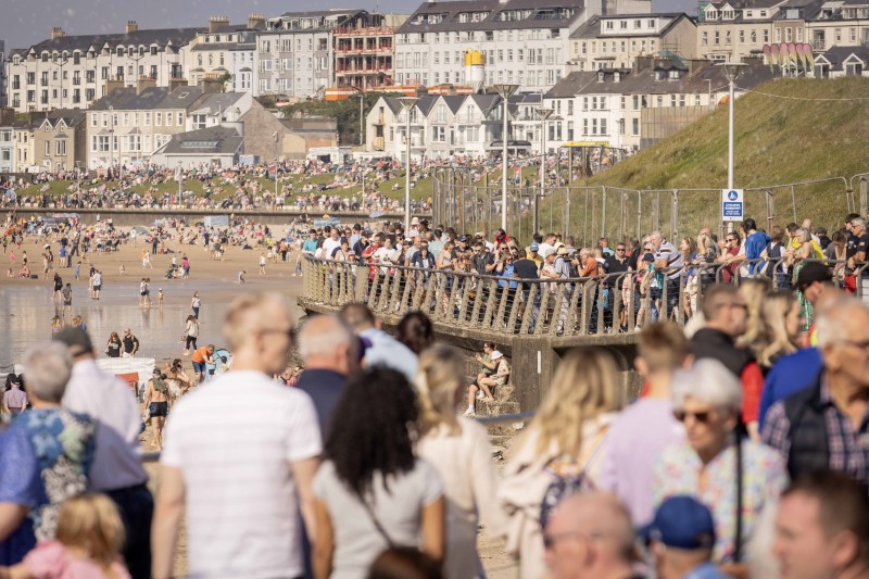 Crowds gathered in Portrush for the 2024 NI International Airshow.