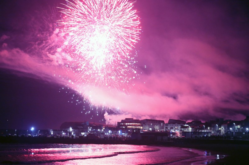 Fireworks display over Ramore Head could be viewed from West Bay at this year’s NI International Airshow.