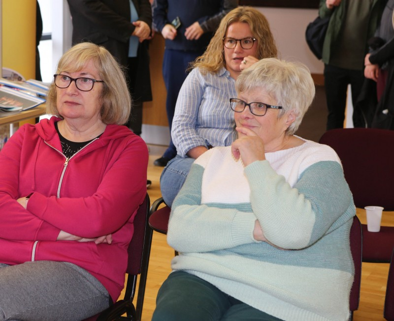 Residents of the Glens pictured with Caroline Murray from the Glens Community Association, at the relaunch of the Limavady Neighbourhood Health Improvement Program (NHIP).