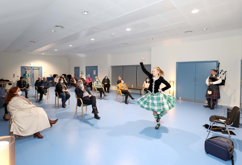 A display of Highland Dancing at the musical evening held at Magilligan Community Centre.