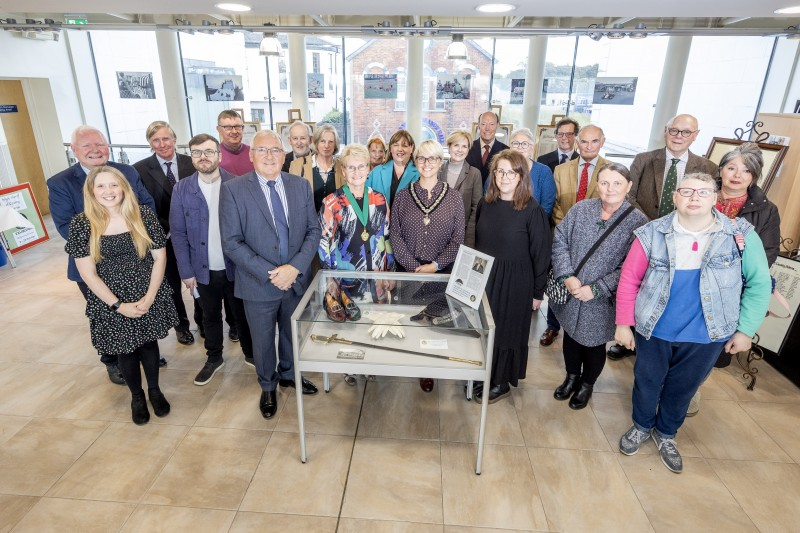 Guests at the launch of the new High Sheriff History exhibition in Ballymoney Museum open until the 23rd October 2024.