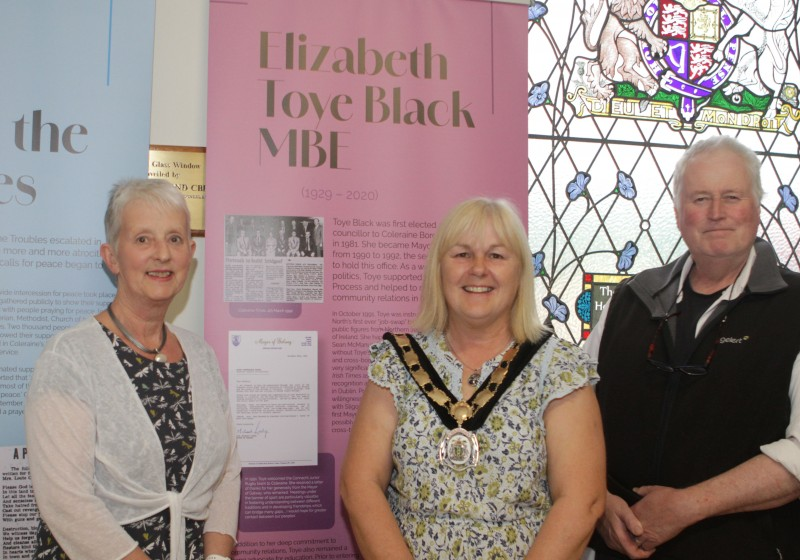 Councillor Yvonne Boyle, Joanne Honeyford, Community Engagement Officer, Deputy Mayor of Causeway Coast and Glens, Councillor Margaret-Anne McKillop, Sarah Calvin, Museum Services Development Manager and Rachael Marshall, Museum Officer.