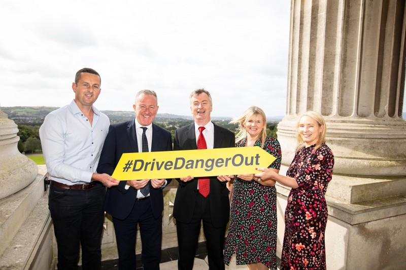 Pictured at the campaign launch at Parliament Buildings Stormont are from left to right: Paddy McVerry, Health and Safety Partnership Officer HSENI, Economy Minister Conor Murphy, HSENI Chief Executive Robert Kidd, Sharon McAfee Head of Health and Built Environment Causeway Coast and Glens Borough Council and Danielle Mills HSENI.