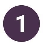 a purple filled circle with a white 1 in the middle