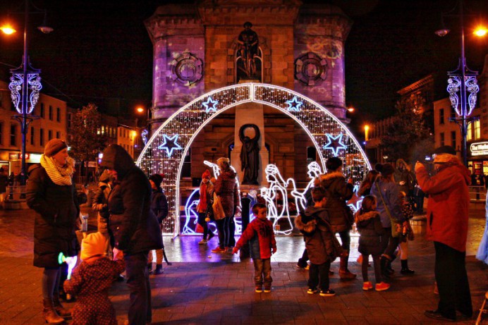 New Arch of Lights Nativity Scene in Coleraine 