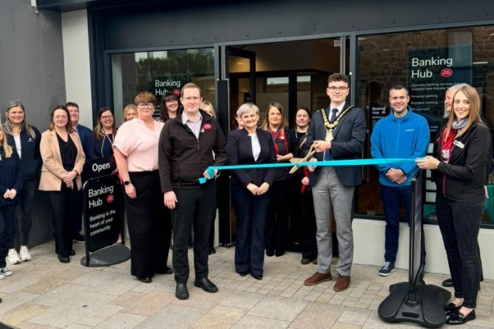 Mayor of Causeway Coast and Glens officially opens Cash Access UK's Portrush Banking Hub