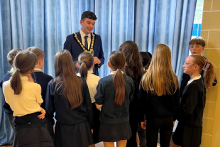 Mayor congratulates young historians involved in Ballycastle project